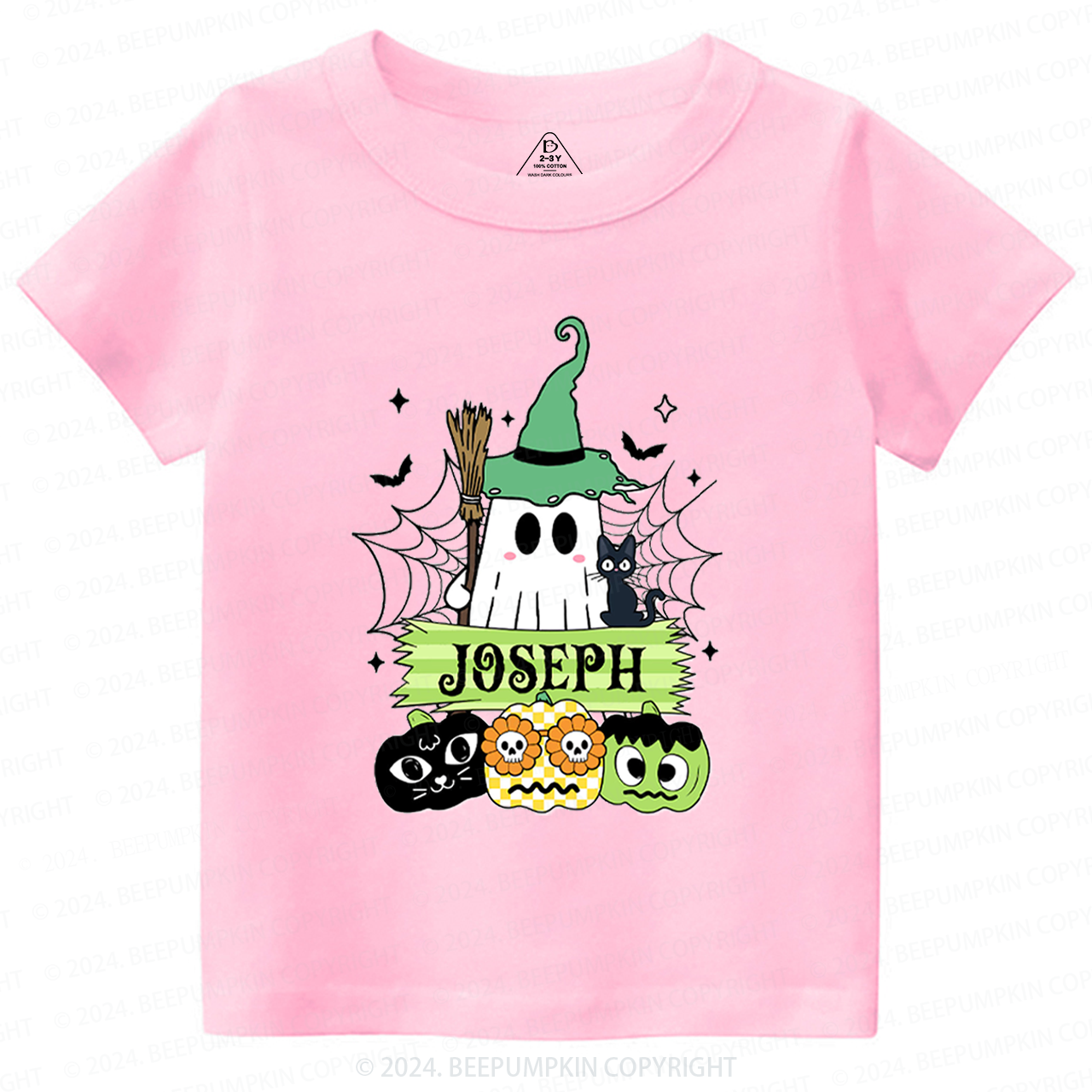 Personalized Halloween Name Toddler&Kids Tees 