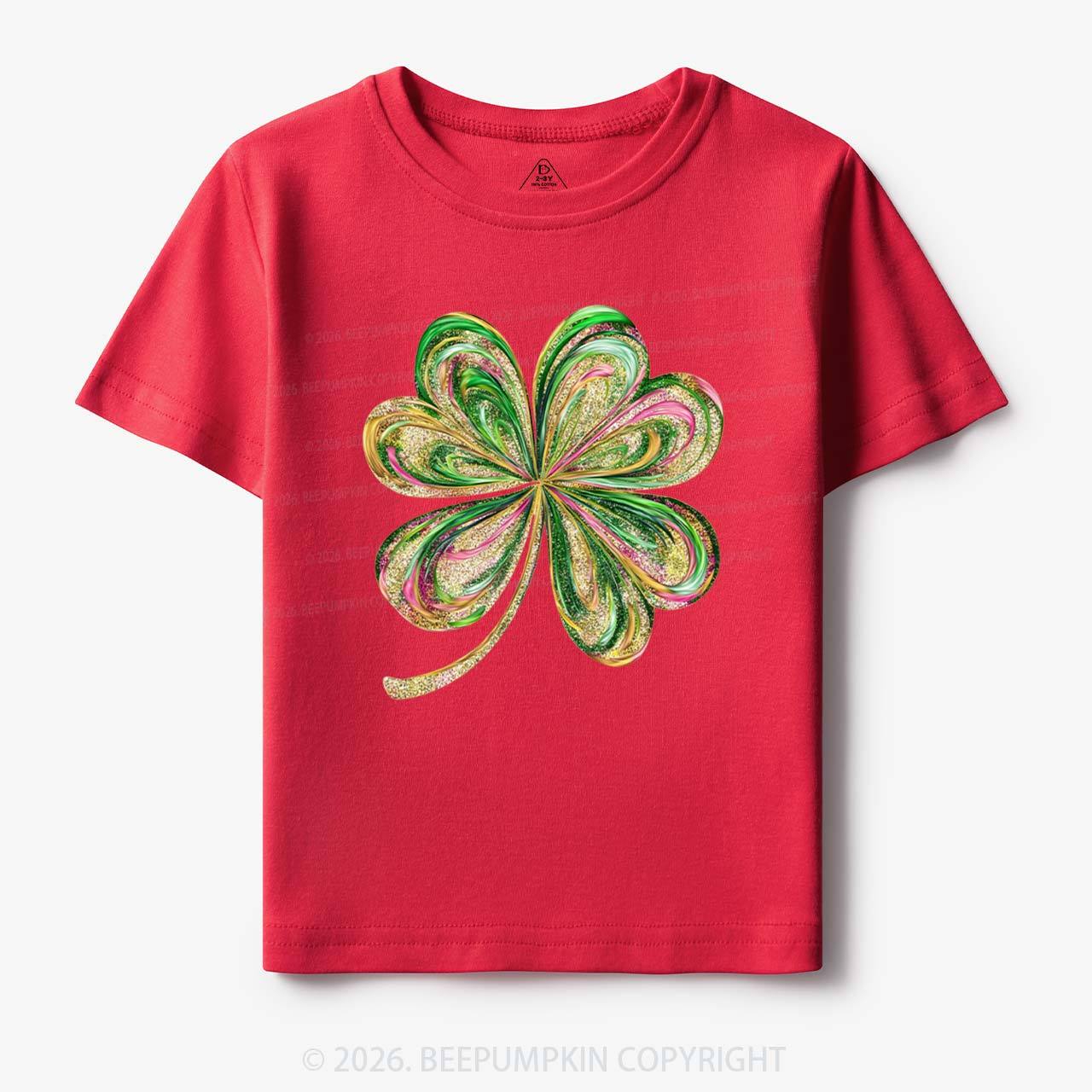 Retro Lucky Shamrock St Patrick's Day Toddler&Kid's Tees Beepumpkin