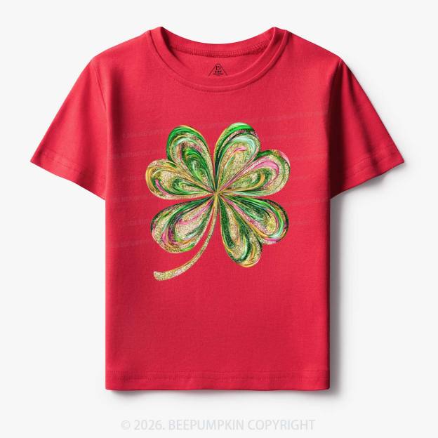 Retro Lucky Shamrock St Patrick's Day Toddler&Kid's Tees Beepumpkin