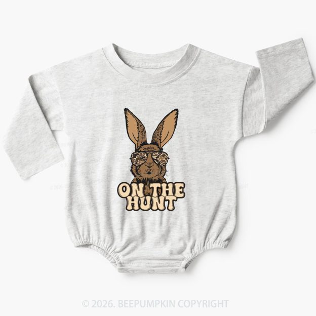 Camo Bunny On The Hunt Baby Bubble Romper