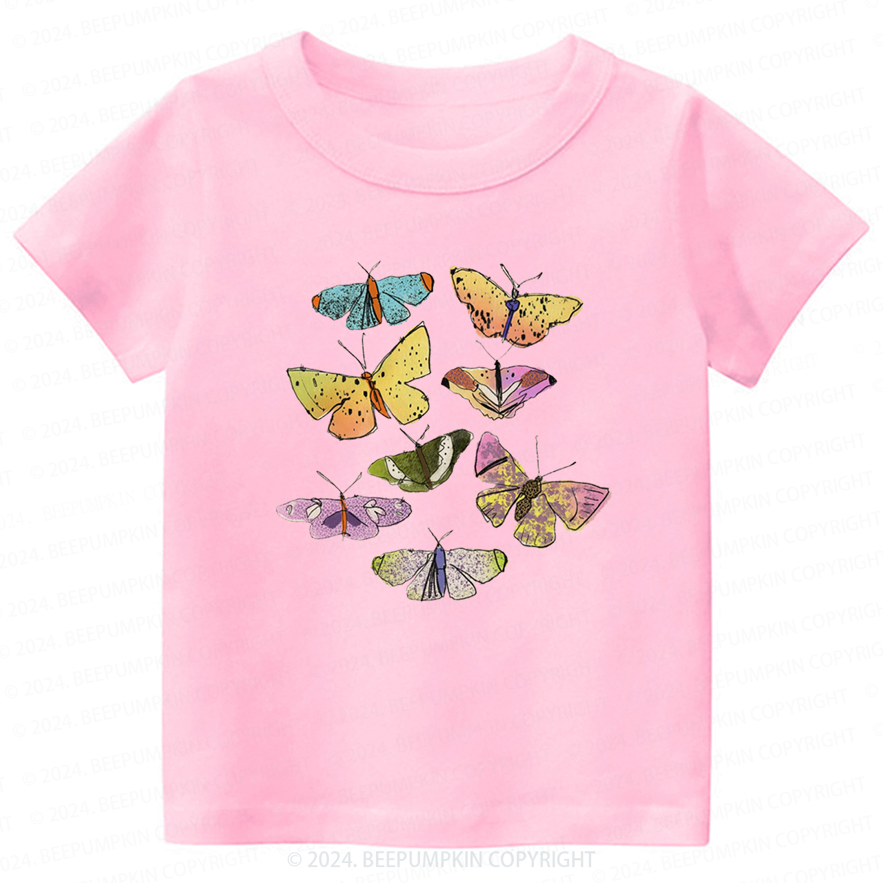 Colorful Butterflies Toddler&Kids Tees 