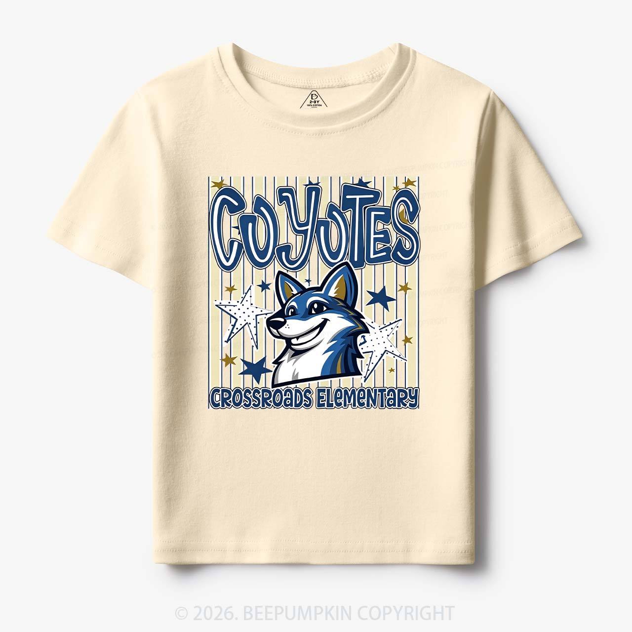 Personalized School Name Mascot Team Spirit Toddler&Kid's Tees