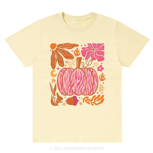 Leopard Pink Pumpkin Fall T-Shirts Beepumpkin 