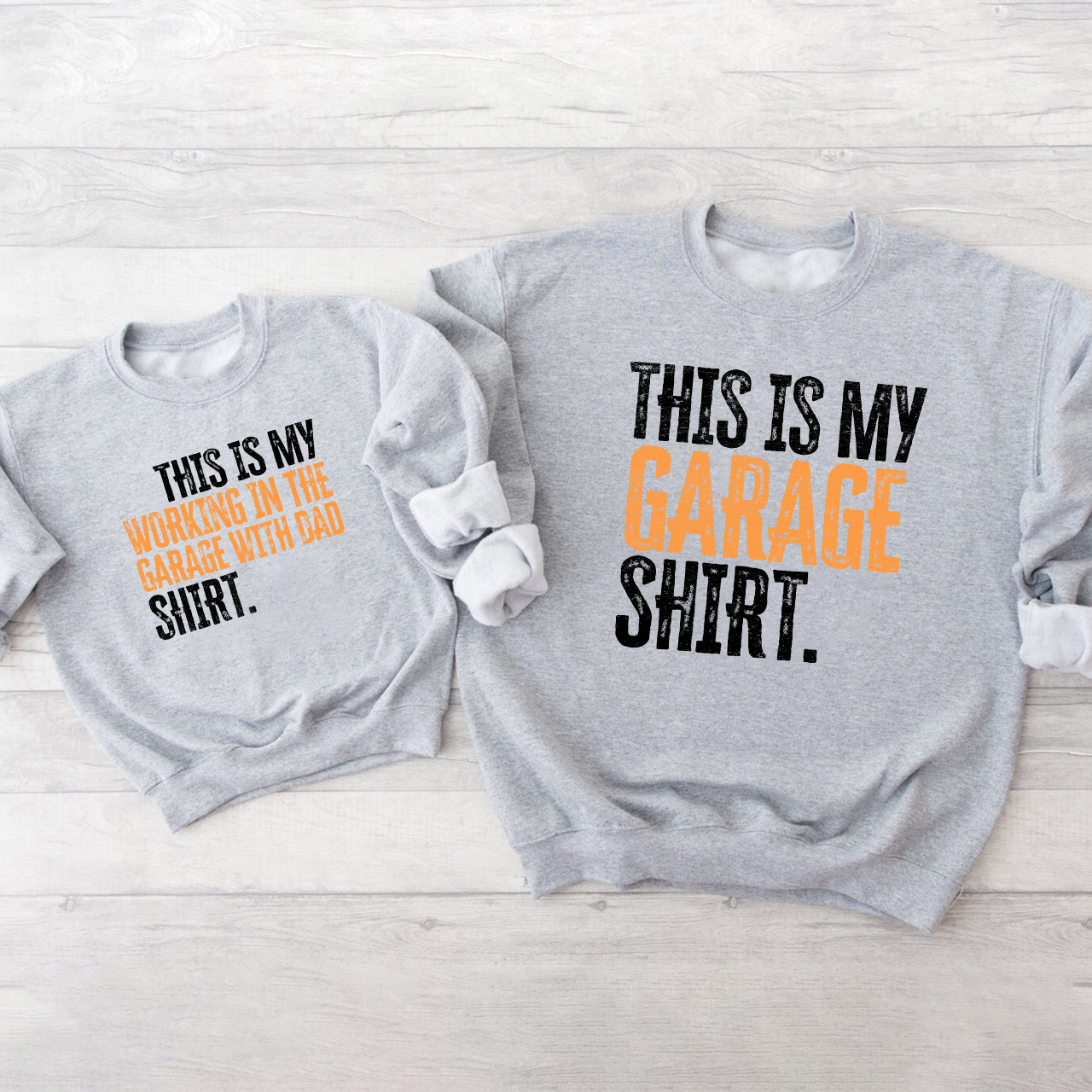 This Is My Garage Swetshirt For Dad And Me