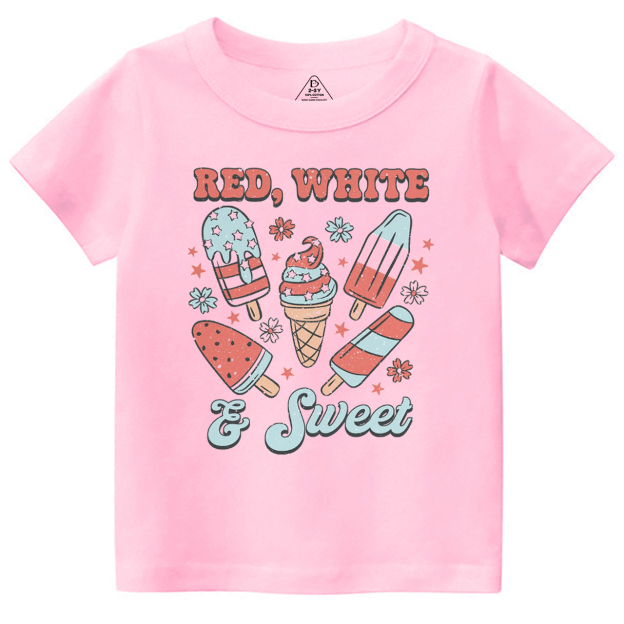 Red White And Sweet Toddler&Kid's Tees Beepumpkin 