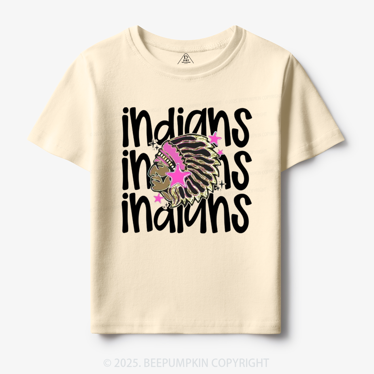 School Mascot Indians Toddler&Kid's Tees Beepumpkin