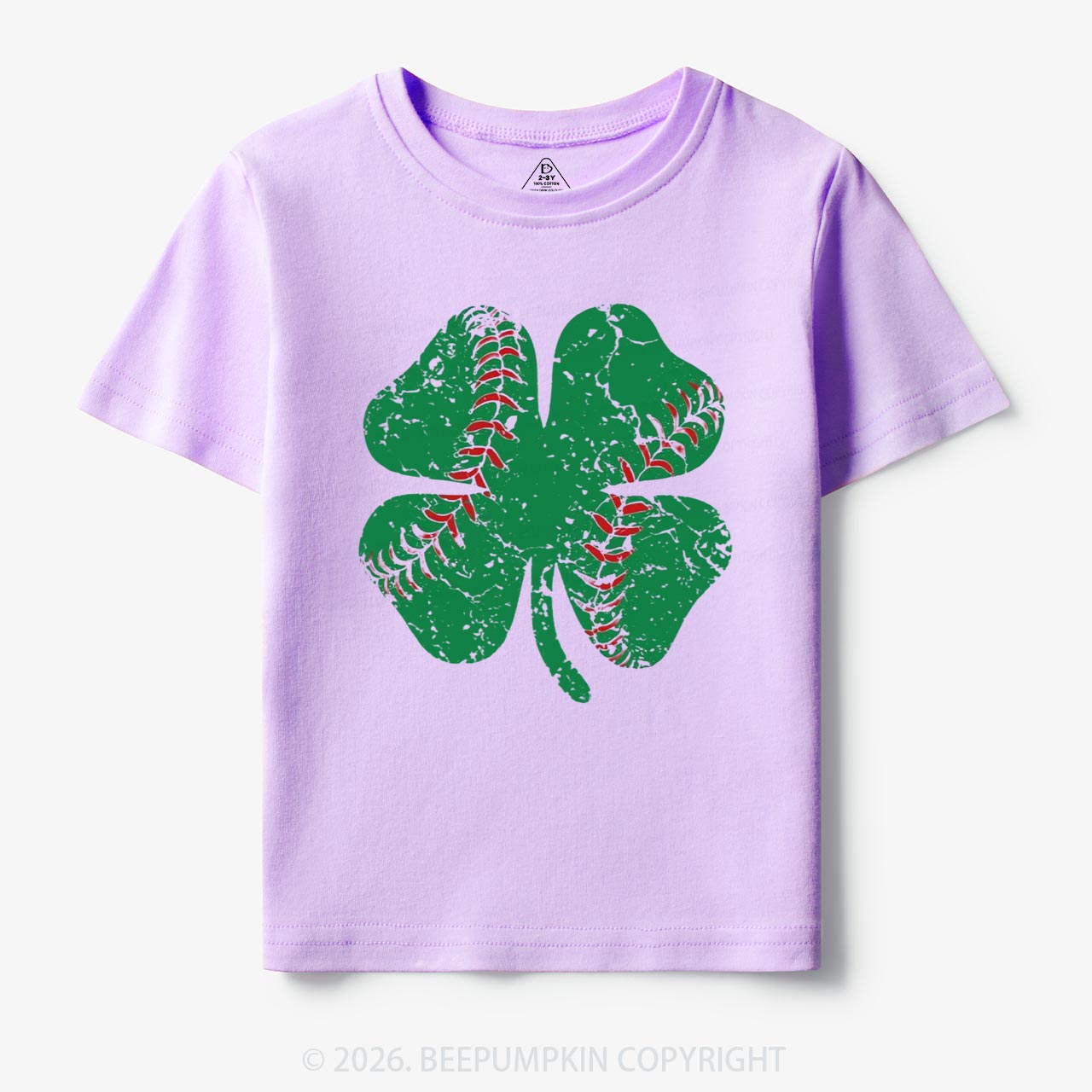 Baseball Shamrock St Patrick's Day Toddler&Kid's Tees Beepumpkin