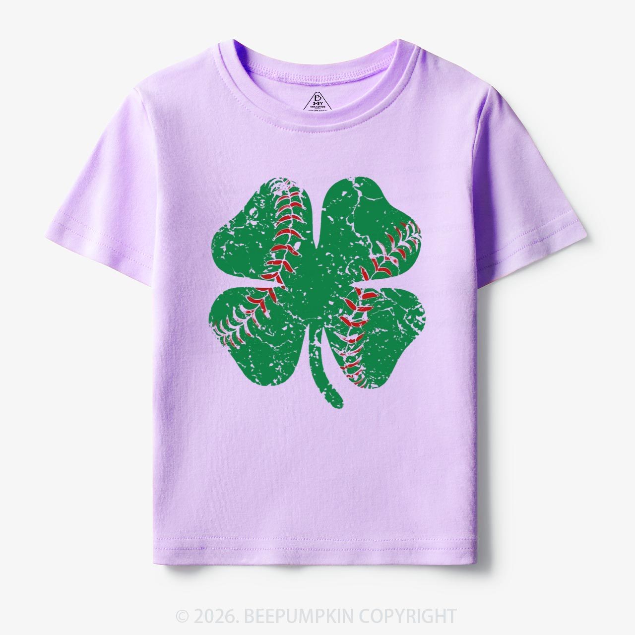Baseball Shamrock St Patrick's Day Toddler&Kid's Tees Beepumpkin