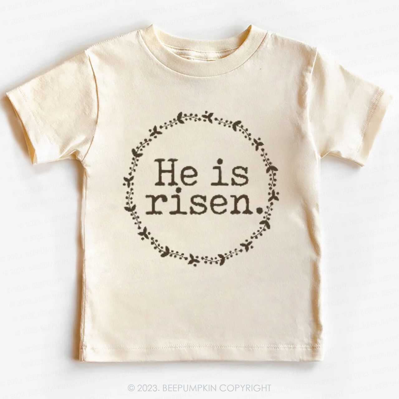 He Is Risen Faith Based Easter-Toddler Tees