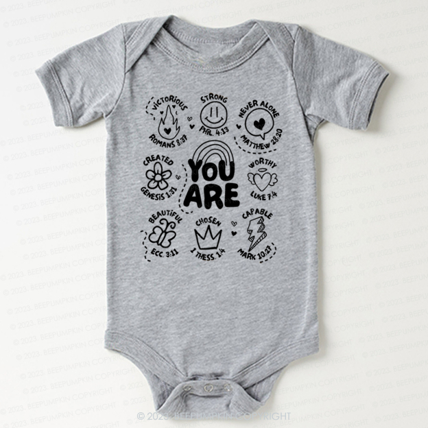 God Says You Are Kids Bodysuit For Baby