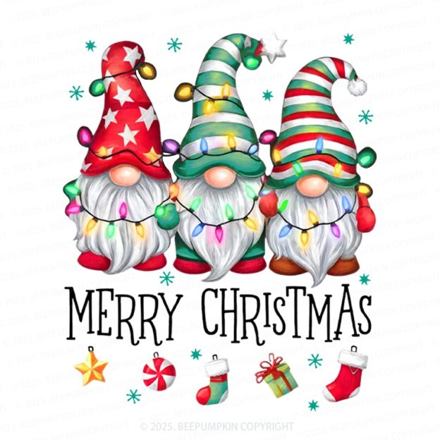 Christmas Gnomes Line Up Family Matching Gnomes Pajamas Beepumpkin