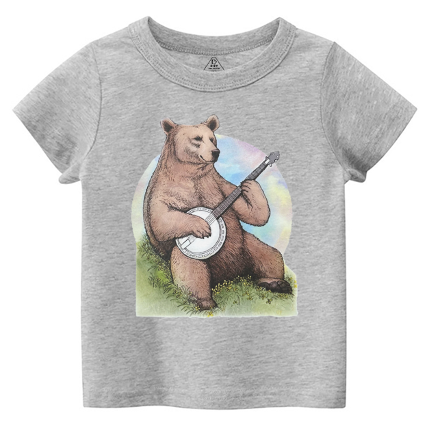 Bluegrass Banjo Bear Toddler&Kid's Tees Beepumpkin