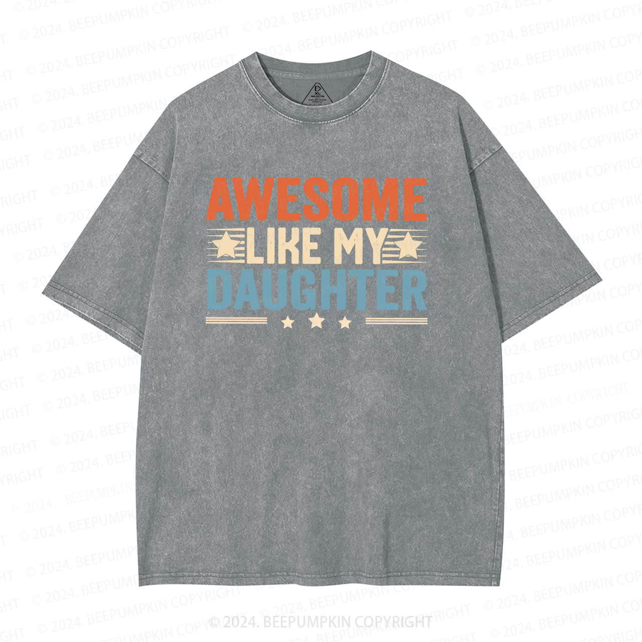 Awesome Like My Daughter Washed T-Shirts 