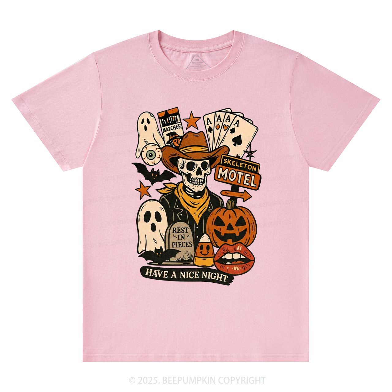 Spooky Western Skeleton T-Shirts Beepumpkin