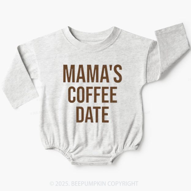 Mom's Coffee Date Baby Bubble Romper Beepumpkin