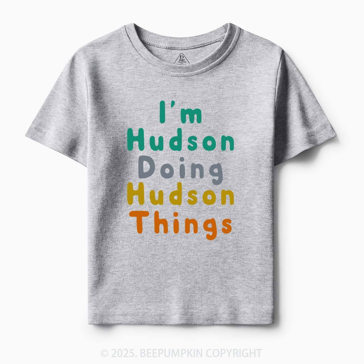 Personalized Doing My Things Toddler&Kid's Tees Beepumpkin