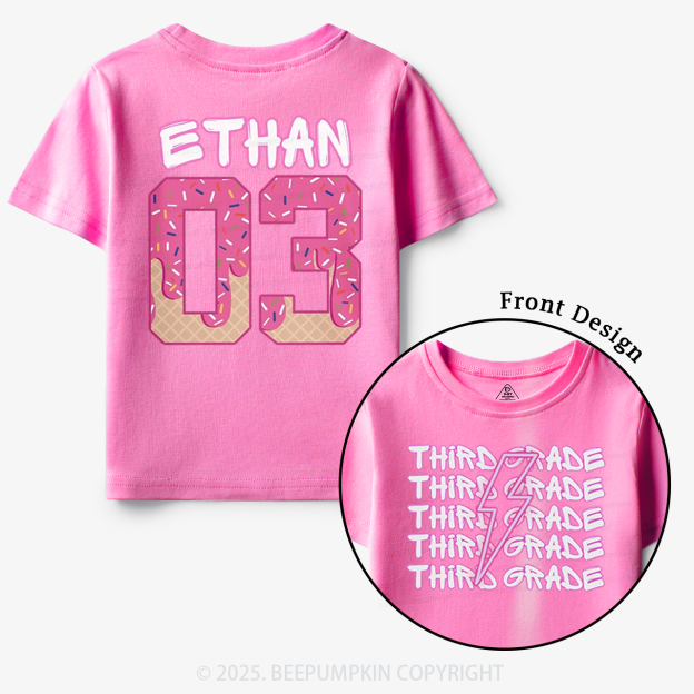 Personalized Lightning Grade Toddler&Kid's Tees Beepumpkin