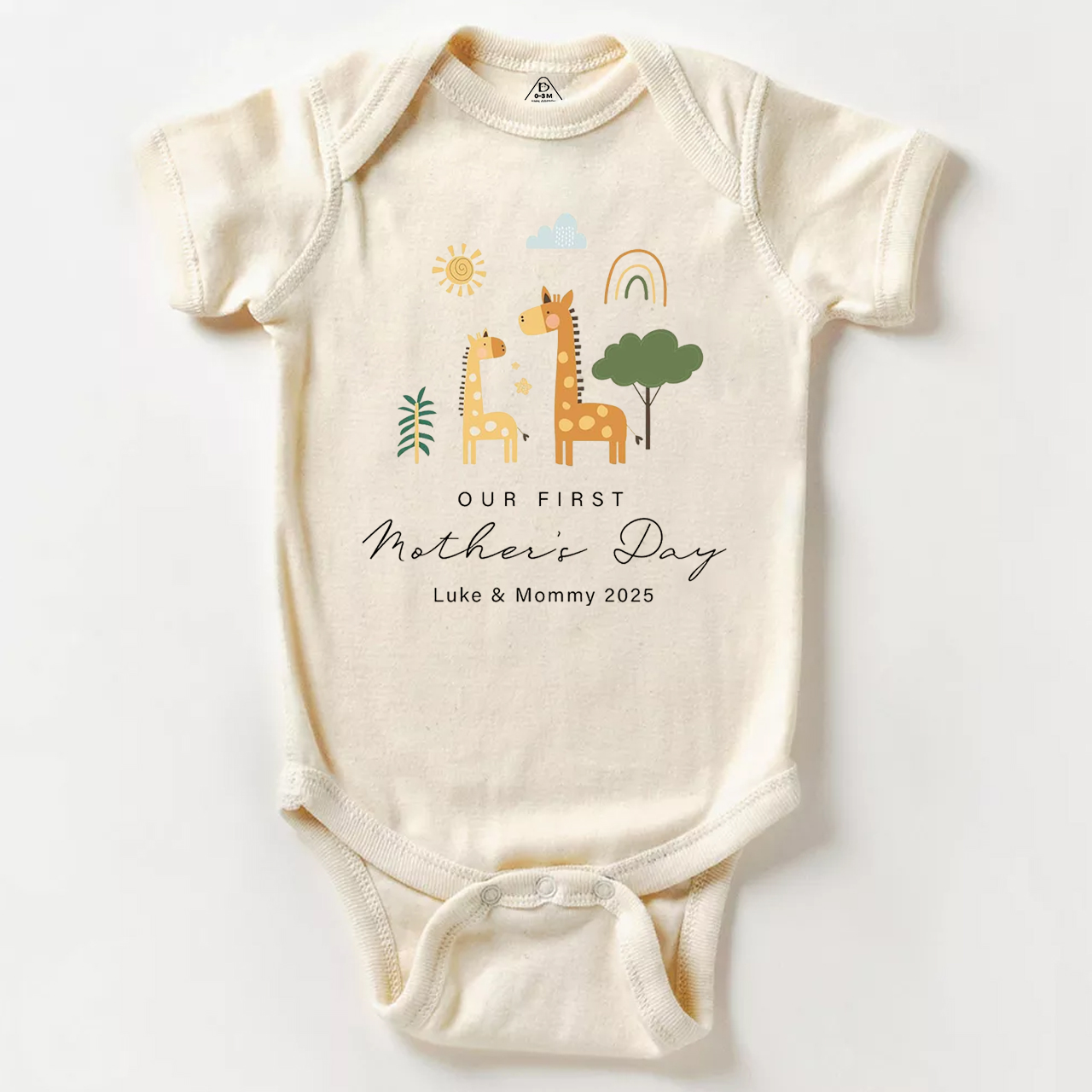 Personalized First Mother's Day Bodysuit Beepumpkin