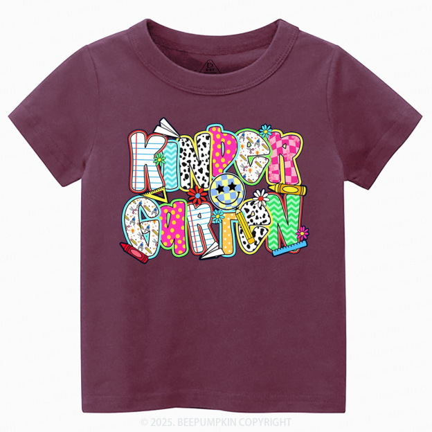 Personalized Colorful Grade Toddler&Kid's Tees Beepumpkin 
