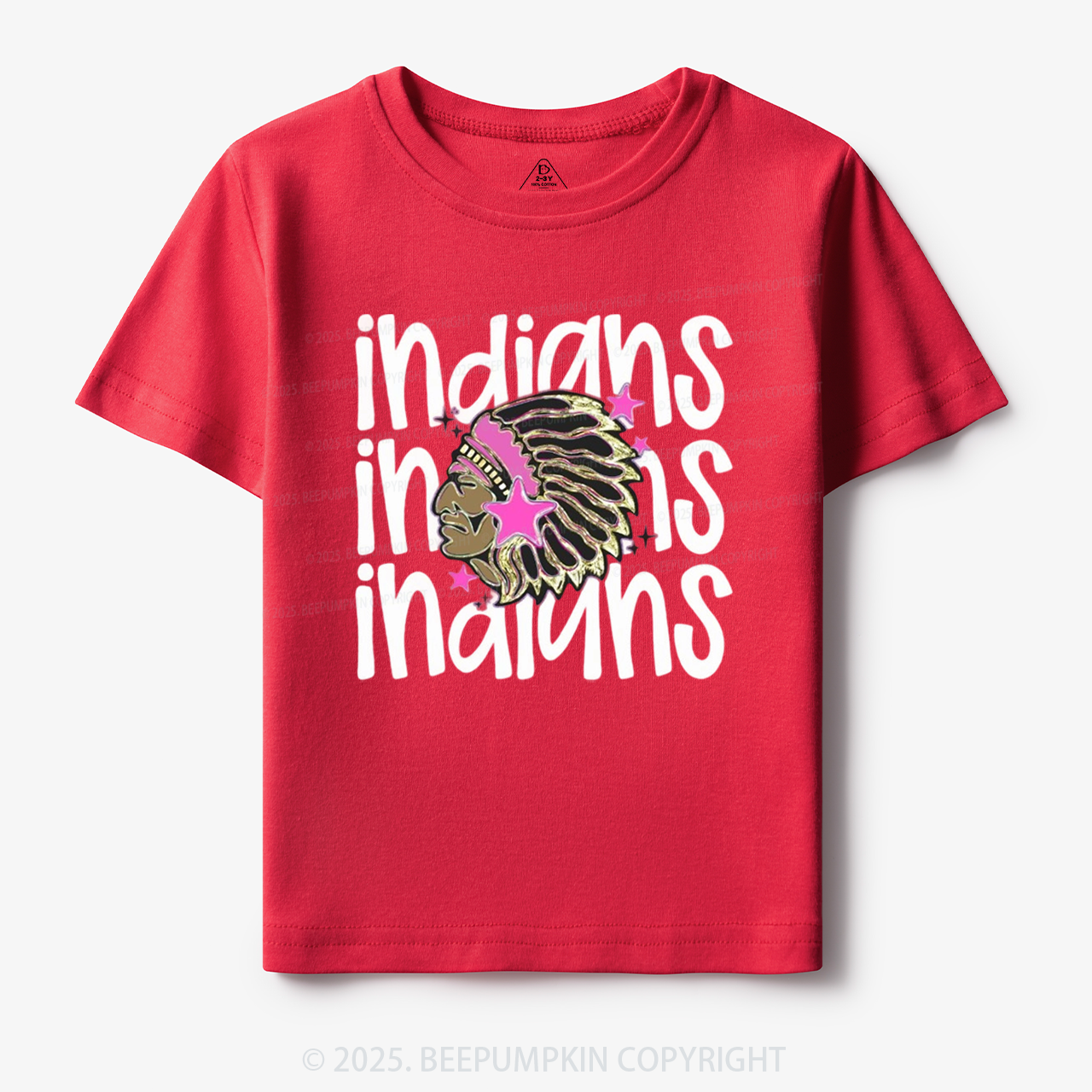 School Mascot Indians Toddler&Kid's Tees Beepumpkin