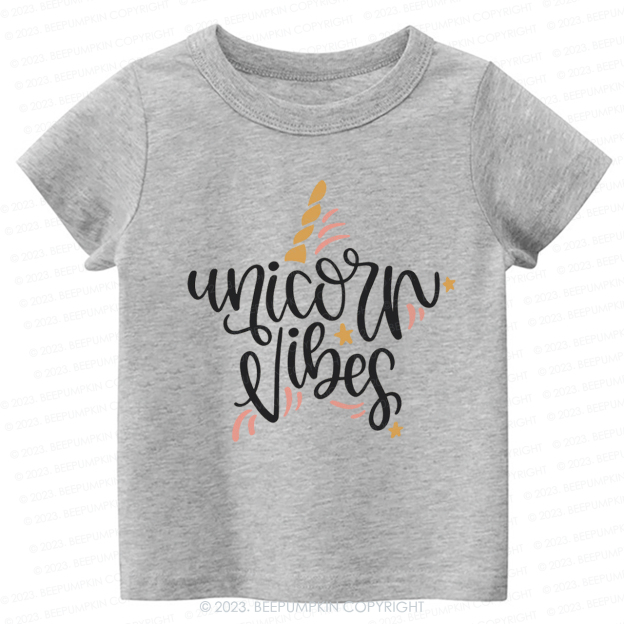 Unicorn Vibes Birthday Party Kids Shirt