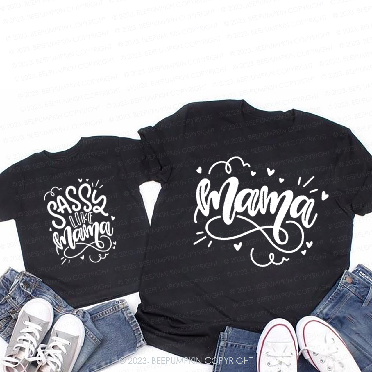 Sassy Like Mama T-Shirts For Mom&Me