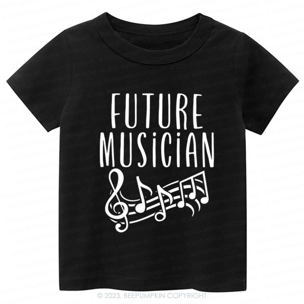 Future Musician Musical notes Kids Shirt