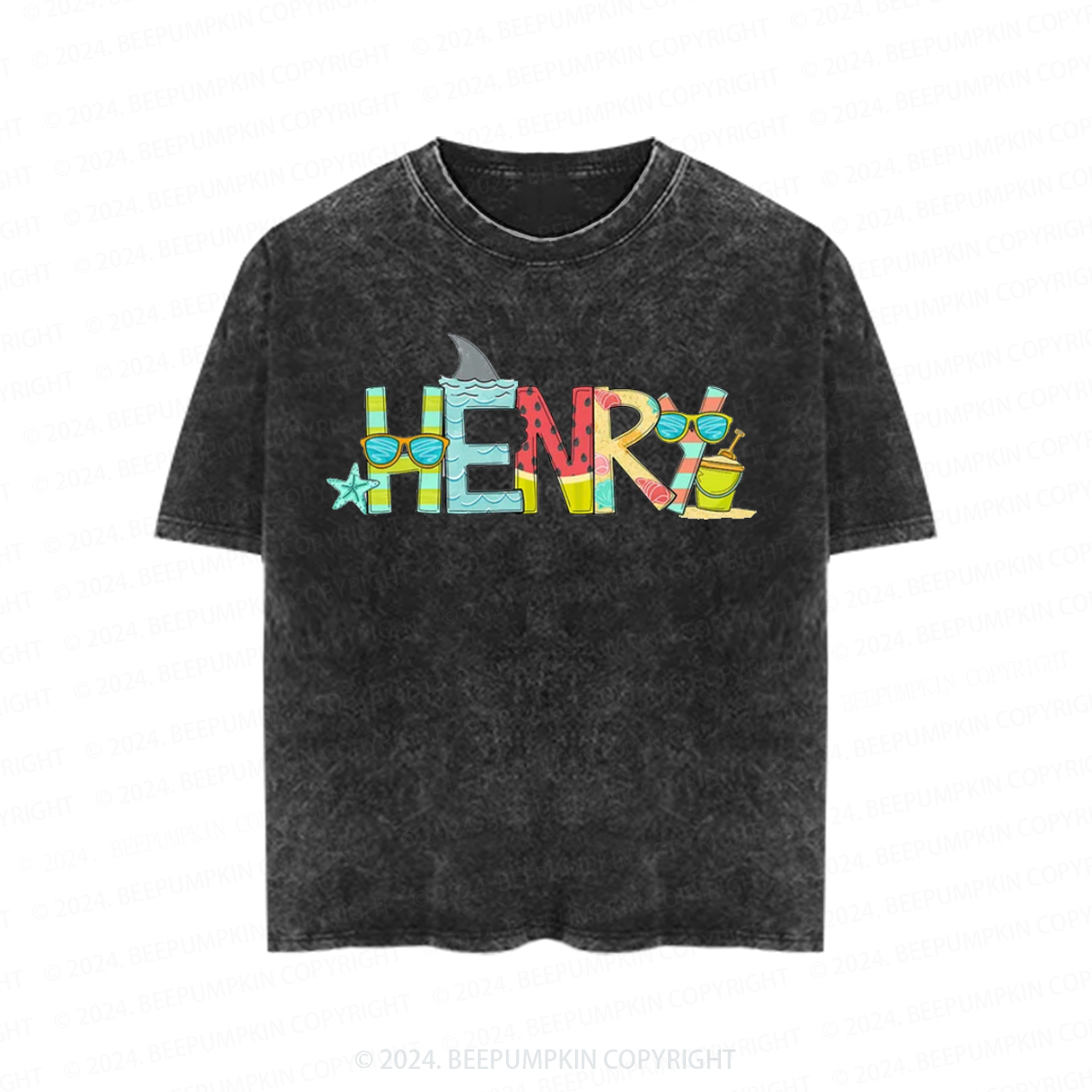 This is My Happy Place Toddler&Kids Washed Tees          Sale-Beepumpkin™
