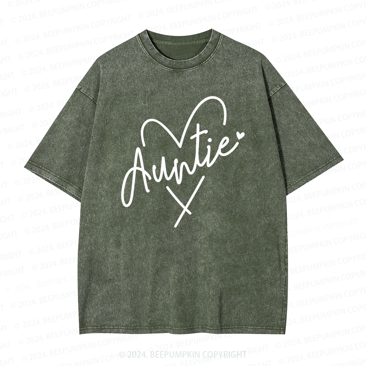 Auntie Heart Auntie Washed Tees
