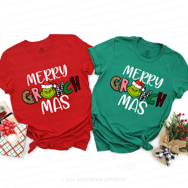 Merry Christmas Quote Family Matching T-Shirts 