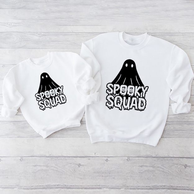 Spooky Squad Halloween Matching Sweatshirts For Family