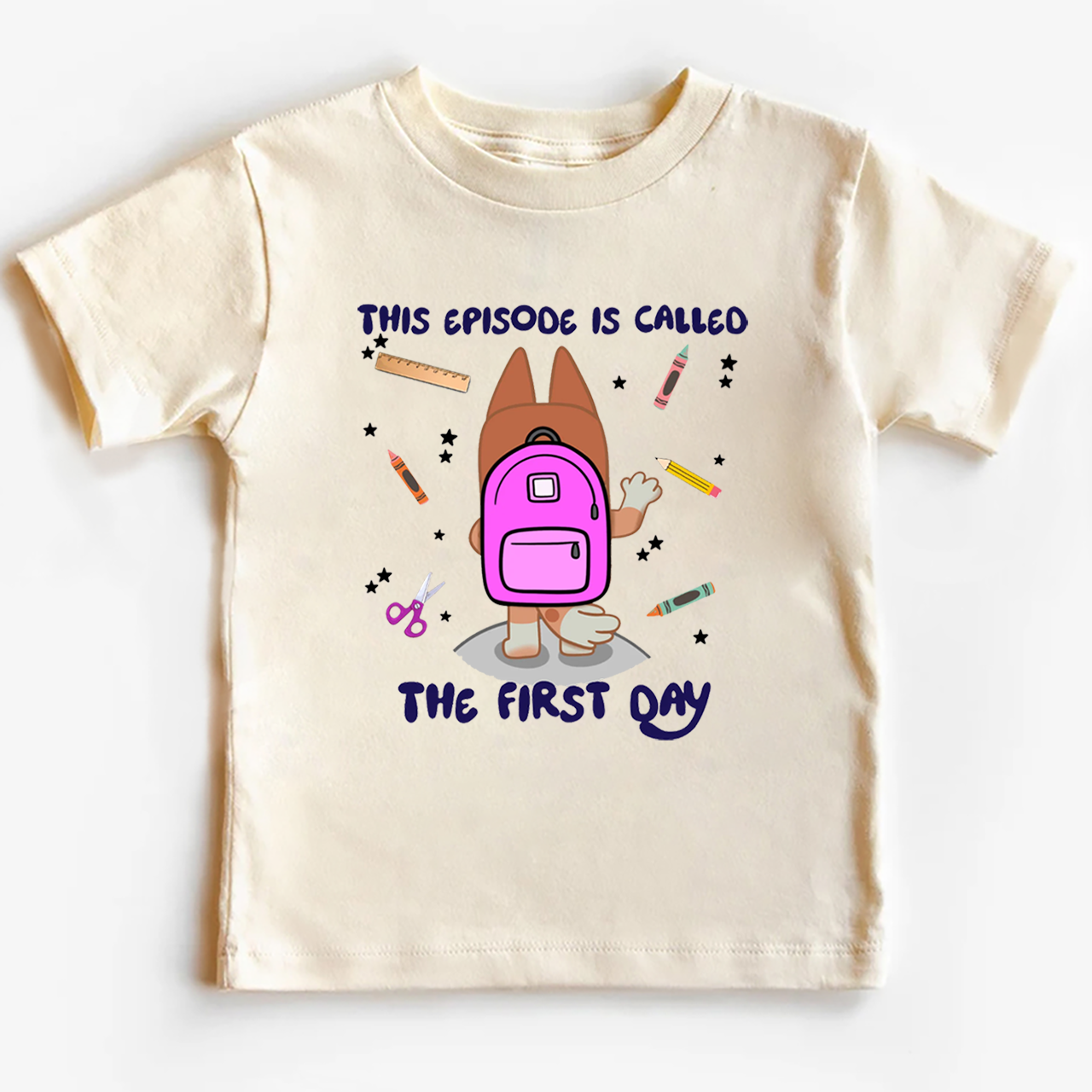 Personalized Back To School Dog Toddler&Kids Tees 