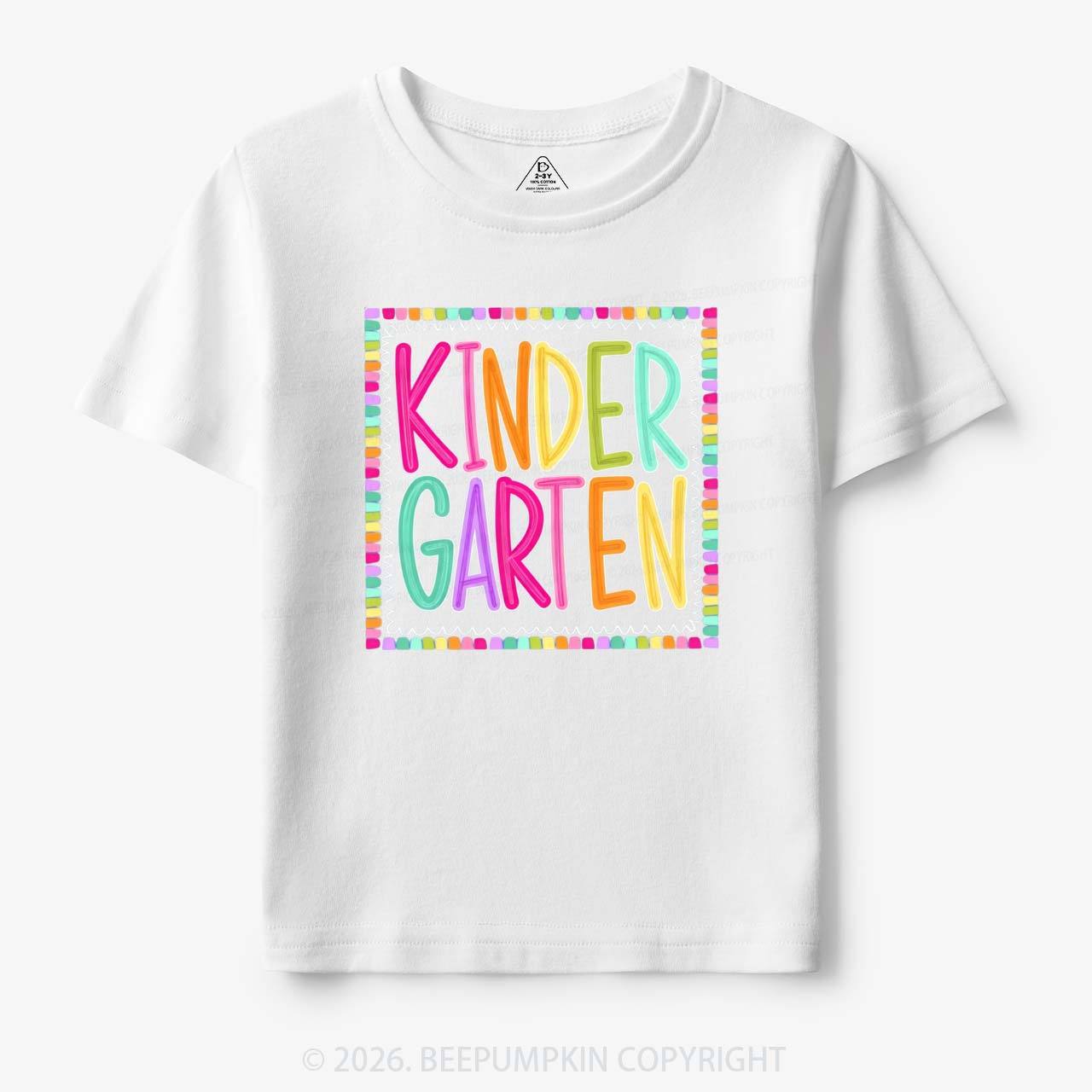 Color Pop Grade Level Back to School Toddler&Kid's Tees