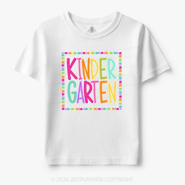 Color Pop Grade Level Back to School Toddler&Kid's Tees