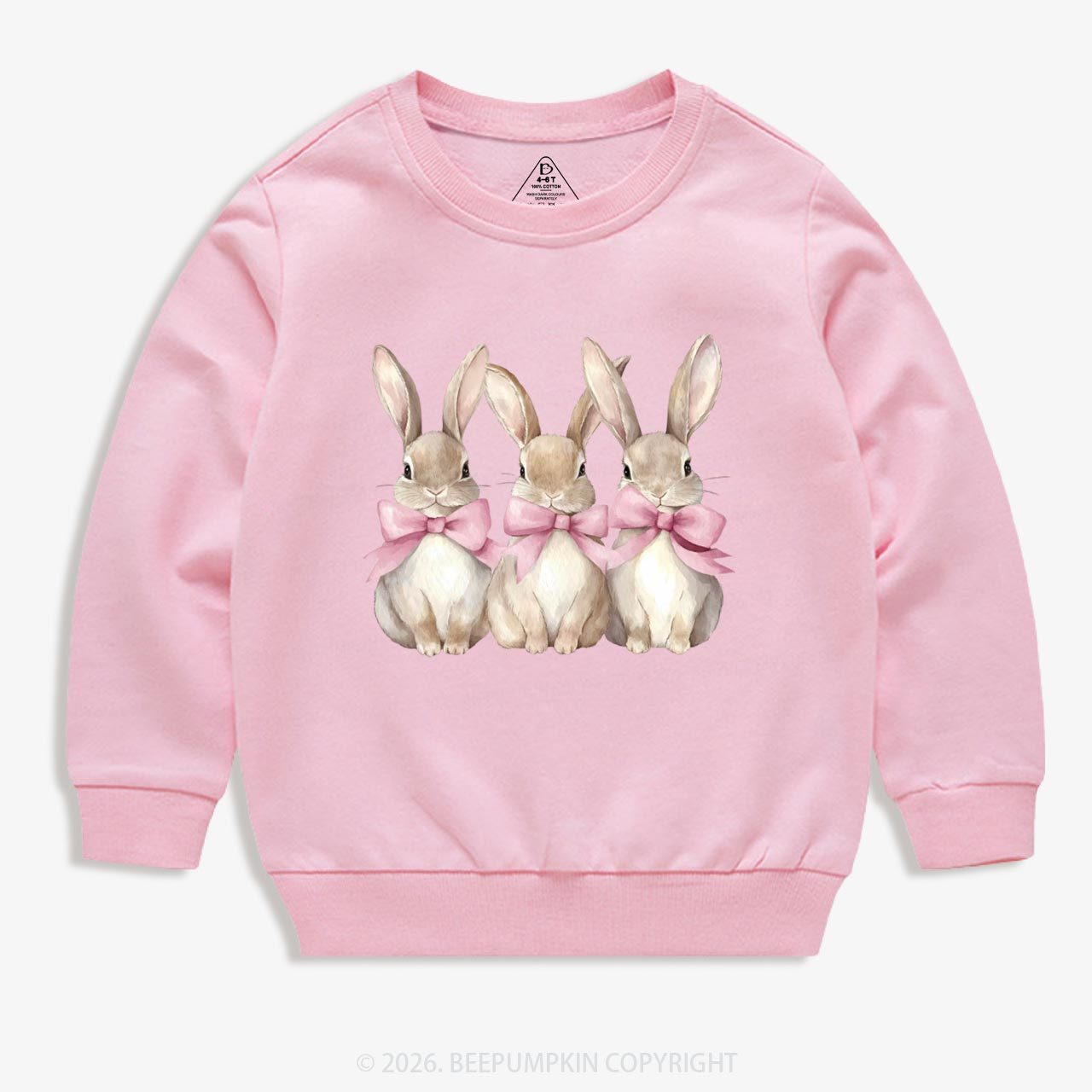 Triple Bunny Hug Easter Kid's Sweatshirt