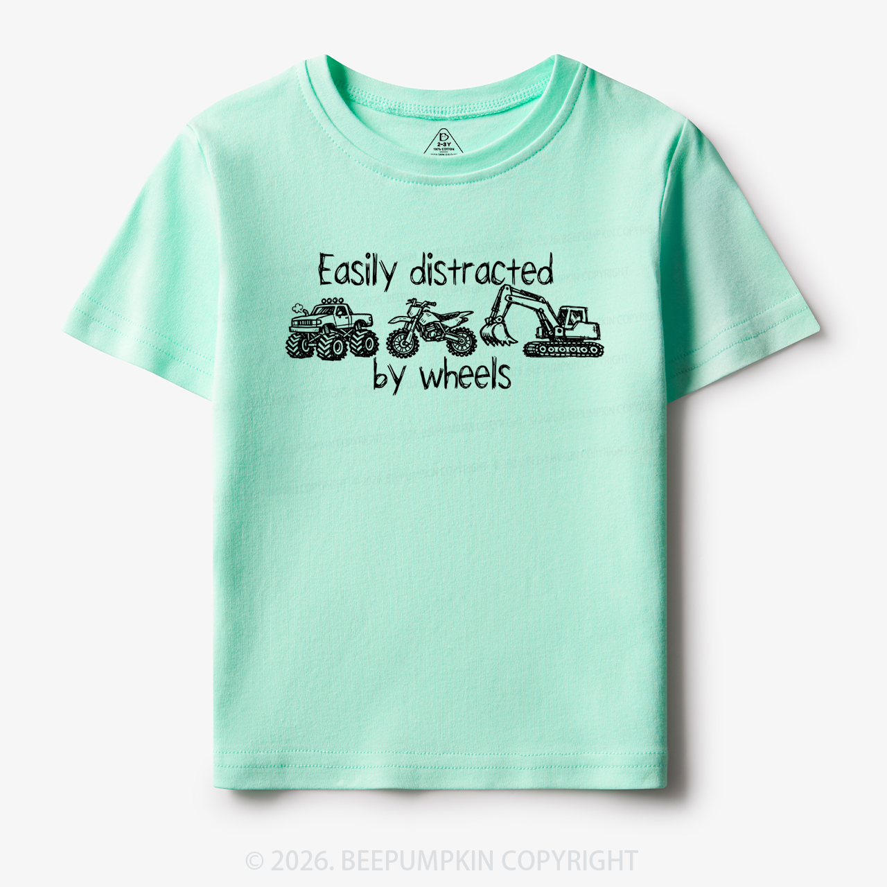 Monster Truck Tractor Toddler&Kid's Tees