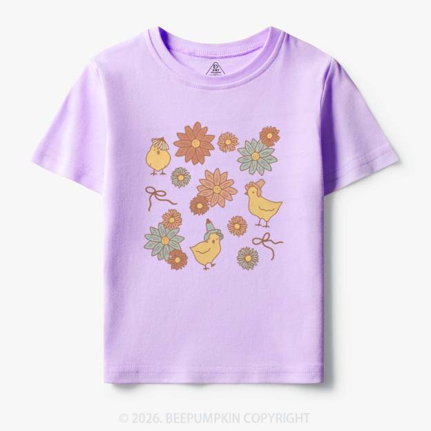 Farm Flower Chicks Toddler&Kid's Tees
