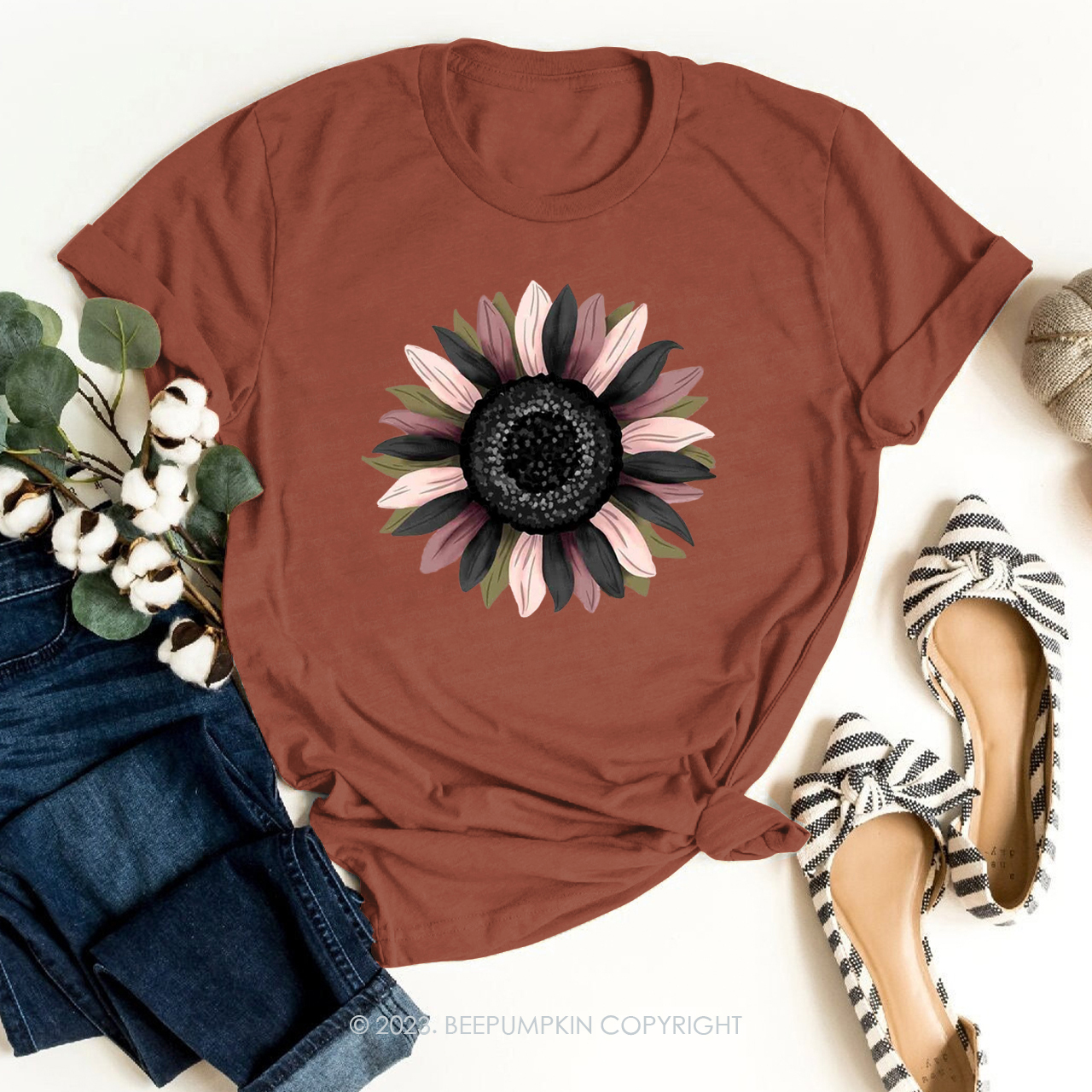 Pretty Fall Sunflower Shirts Beepumpkin Sale-Beepumpkin™