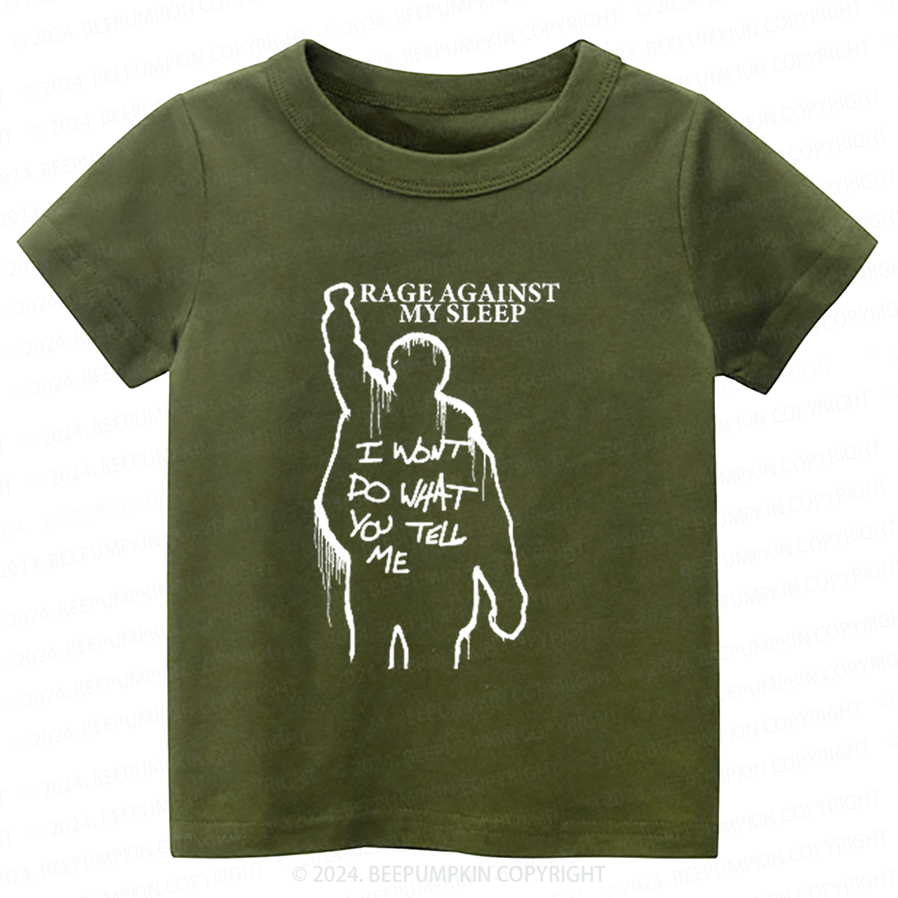 Rage Against My Sleep Toddler&Kids Tees 7