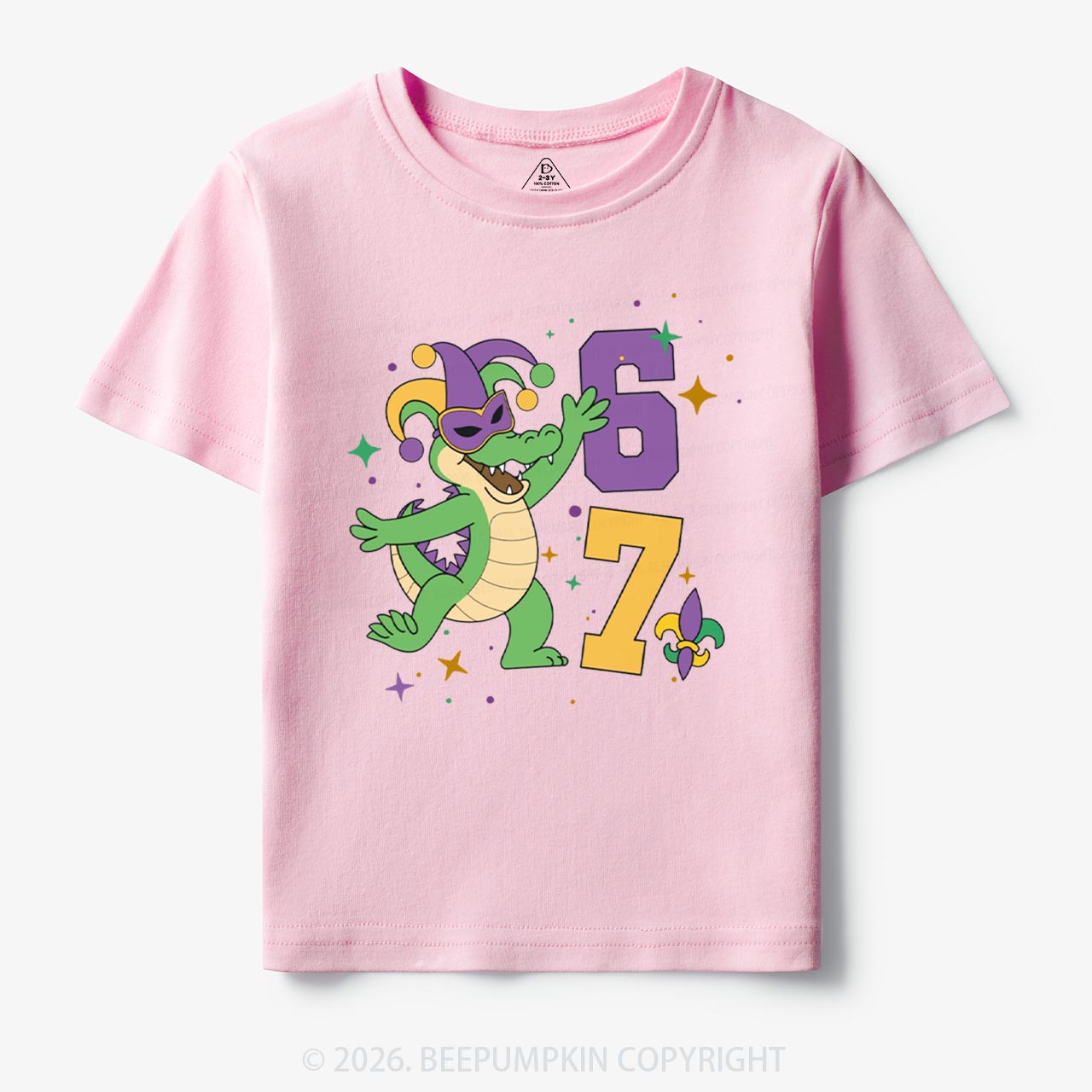 Mardi Gras Alligator 67 Toddler&Kid's Tees Beepumpkin