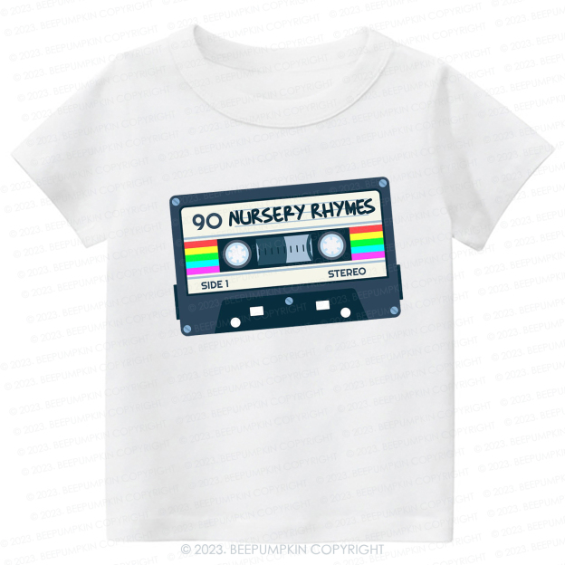 Nursery Rhymes Natural Mixtape Kids Shirt