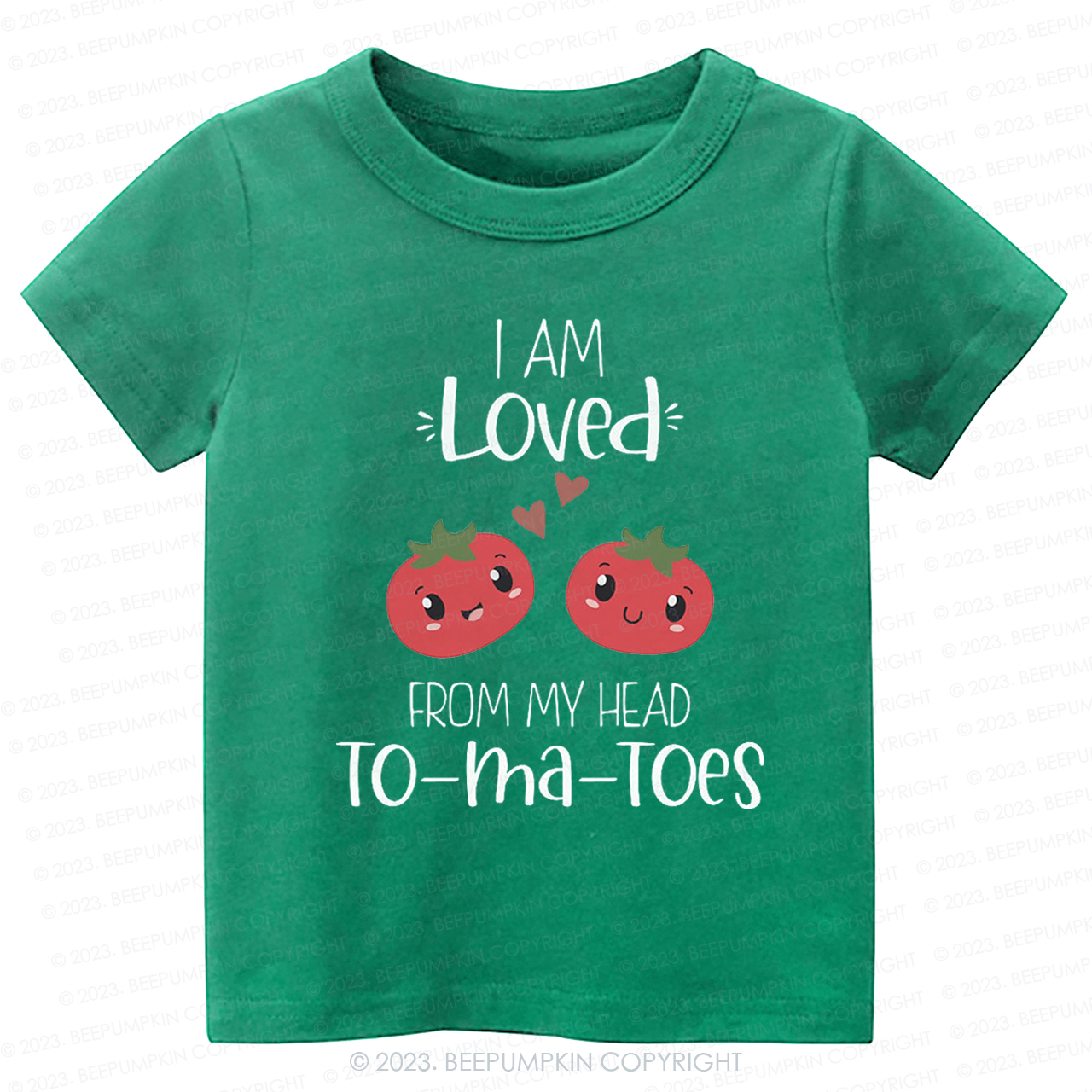 I Am Loved From My Head Tomatoes Kids Shirt