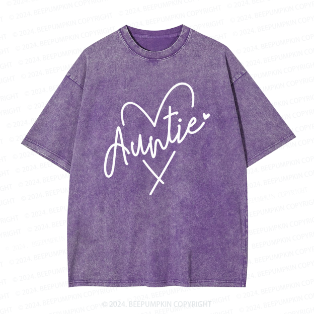 Auntie Heart Auntie Washed Tees