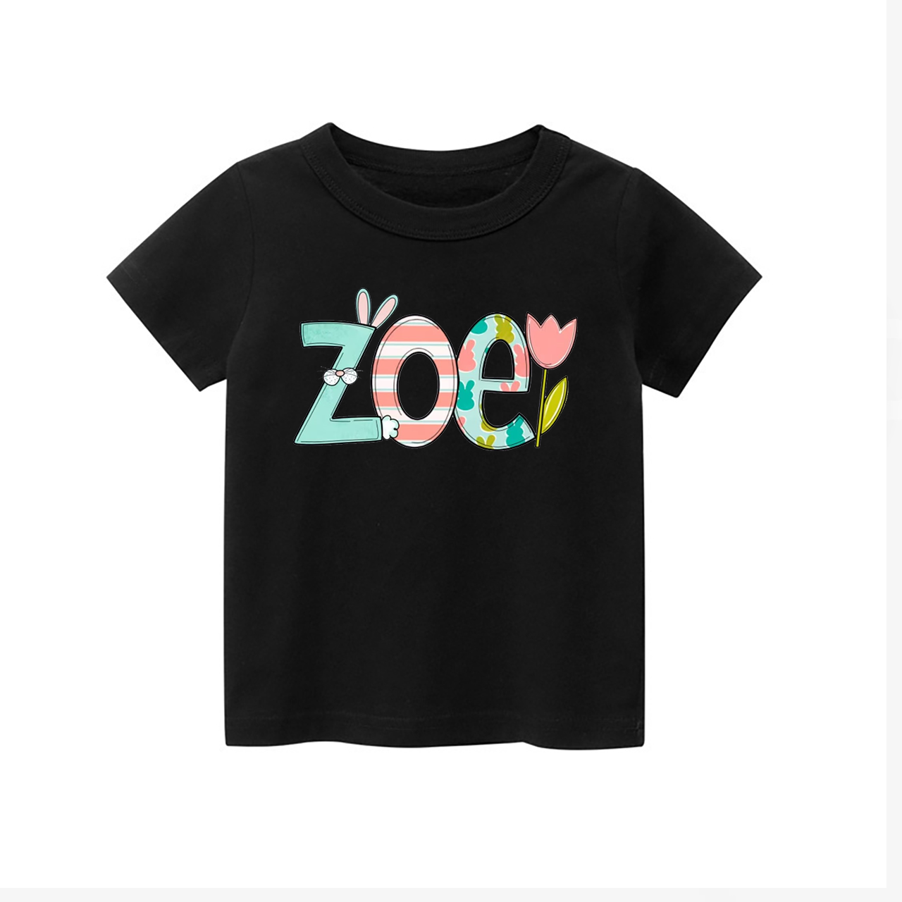 Personalized Easter - Cute Bunny Name Kids Shirt