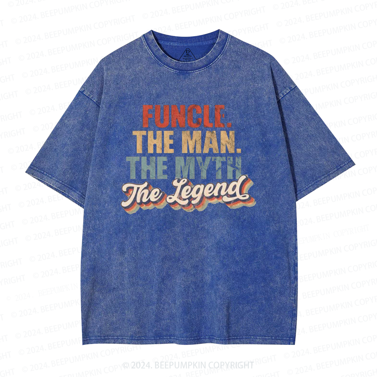 The Man The Myth The Legend Uncle Washed T-Shirts 