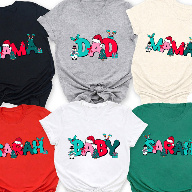 Funny Snowman Christmas Family Matching Shirt