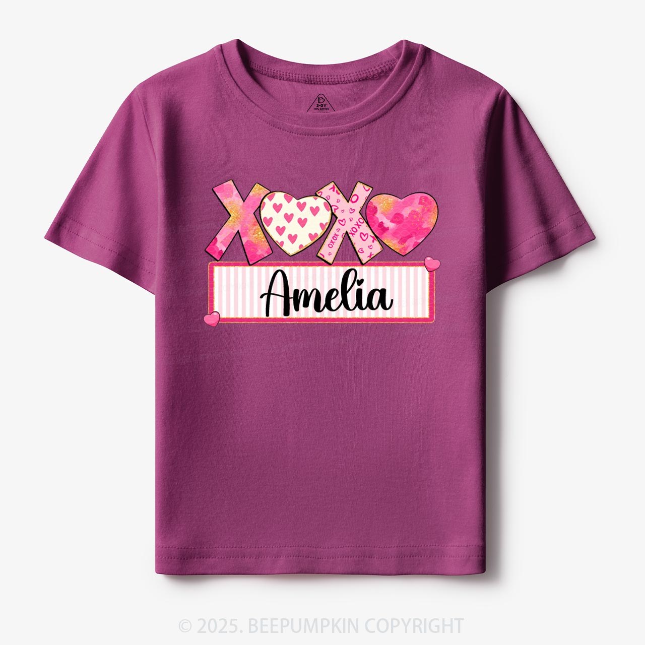 Personalized Xoxo Name Toddler&Kid's Tees Beepumpkin