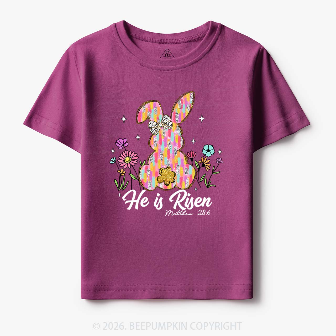 Risen In Bloom Faith & Flowers Toddler&Kids Tees