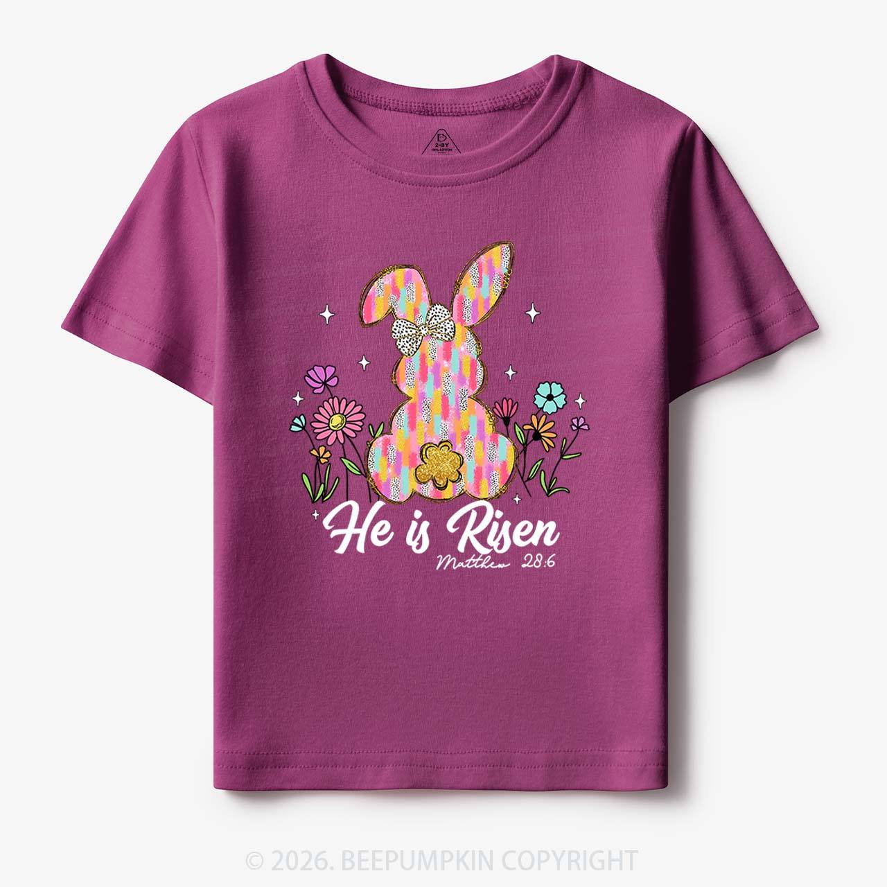 Risen In Bloom Faith & Flowers Toddler&Kids Tees