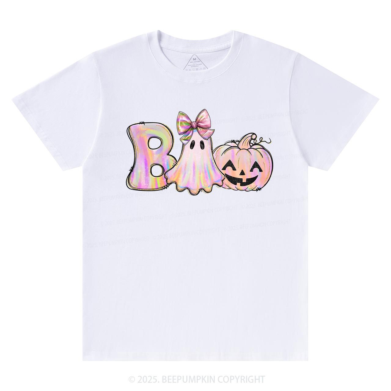 Halloween Iridescent Ghost Pumpkin T-Shirts Beepumpkin